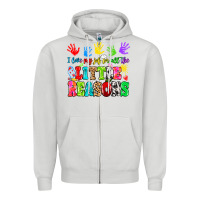 Dove Grey I love my job for all the little reasons Zipper Hoodie - MaliasSmallBusiness