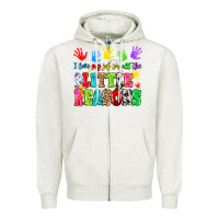 Oatmeal Heather I love my job for all the little reasons Zipper Hoodie - MaliasSmallBusiness