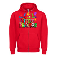 Red I love my job for all the little reasons Zipper Hoodie - MaliasSmallBusiness