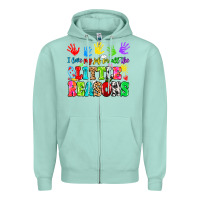 Seafoam I love my job for all the little reasons Zipper Hoodie - MaliasSmallBusiness