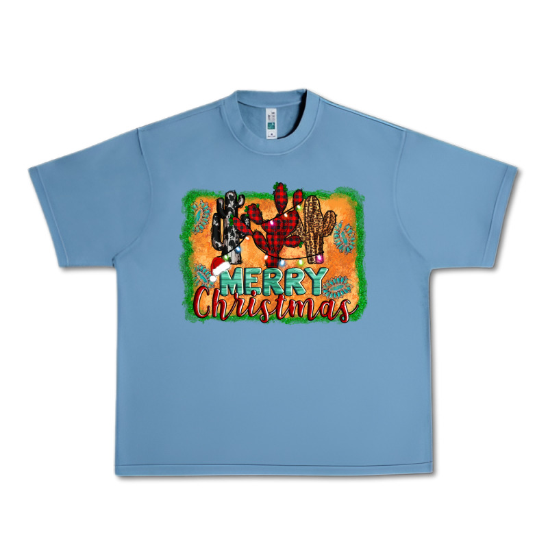Merry Christmas Cactus Urban Heavy Tee by AdoDesignShop | Teevron