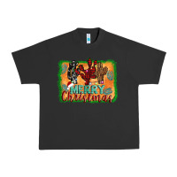 Pigment Black merry christmas cactus Urban Heavy Tee - AdoDesignShop