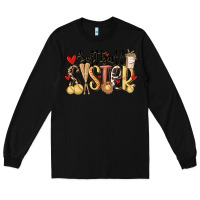 Black softball sister Long Sleeve Tee - MaliasSmallBusiness