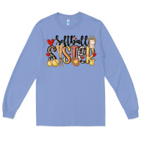 Colony Blue softball sister Long Sleeve Tee - MaliasSmallBusiness