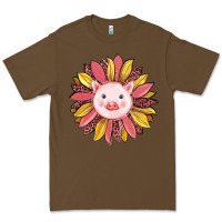Cacao pig sunflower Premium Tee - RanaPortraitStore