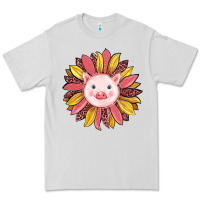 Dove Grey pig sunflower Premium Tee - RanaPortraitStore