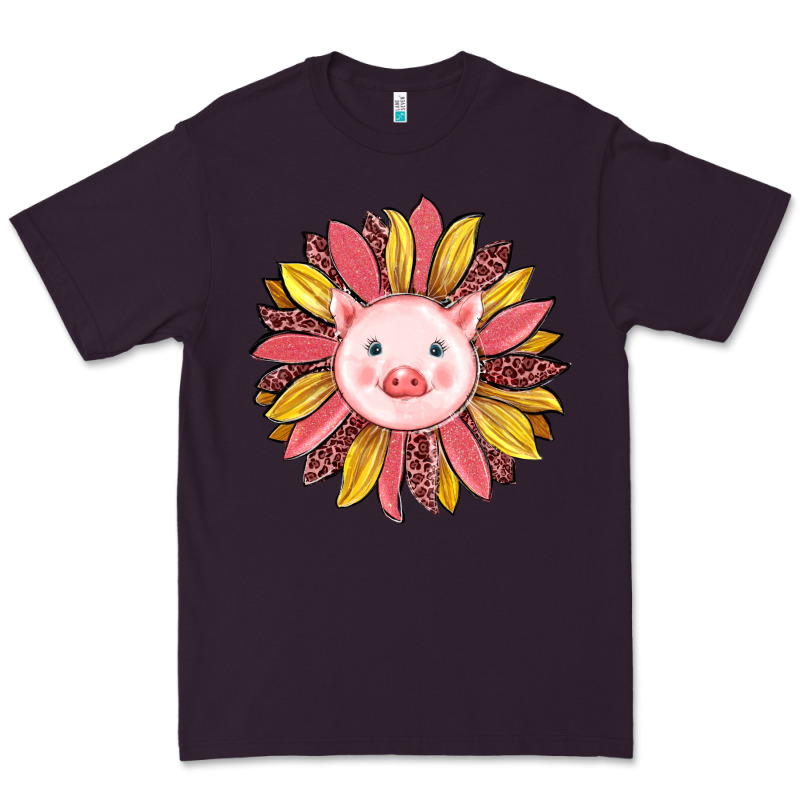 Pig Sunflower Premium Tee by RanaPortraitStore | Teevron
