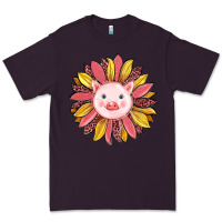 Plum pig sunflower Premium Tee - RanaPortraitStore