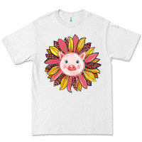 White pig sunflower Premium Tee - RanaPortraitStore