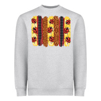 Heather Grey ladybug  brushstrokes Heavyweight Sweatshirt - BarkalooDesign