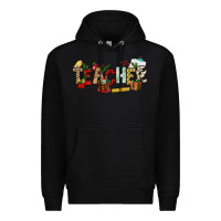 Black Christmas Teacher Premium Hoodie - NancyCooperArtShop