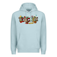 Blue Mist Christmas Teacher Premium Hoodie - NancyCooperArtShop