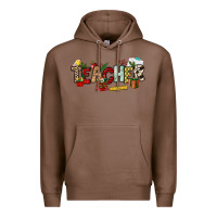 Chestnut Christmas Teacher Premium Hoodie - NancyCooperArtShop