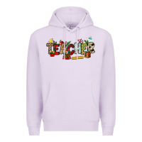 Lilac Christmas Teacher Premium Hoodie - NancyCooperArtShop