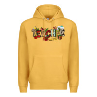 Mustard Christmas Teacher Premium Hoodie - NancyCooperArtShop