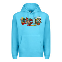 Ocean Blue Christmas Teacher Premium Hoodie - NancyCooperArtShop