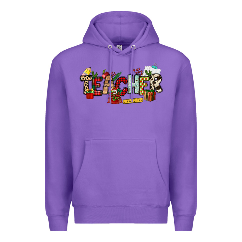 Christmas Teacher Premium Hoodie by NancyCooperArtShop | Teevron