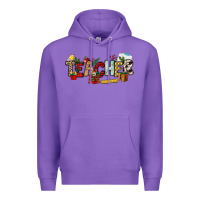 Purple Christmas Teacher Premium Hoodie - NancyCooperArtShop