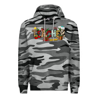 Slate Camo Christmas Teacher Premium Hoodie - NancyCooperArtShop