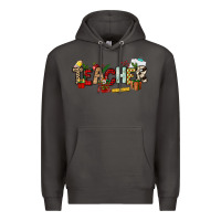 Smoke Christmas Teacher Premium Hoodie - NancyCooperArtShop