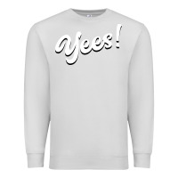 Dove Grey YEES! Premium Sweatshirt - Bettercallsaul