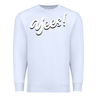 White YEES! Premium Sweatshirt - Bettercallsaul