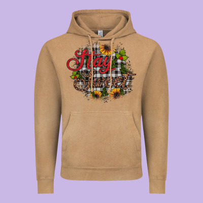 Stay Sweet Wood Slice Ornament Vintage Hoodie Designed By Jahusdesignshop