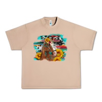 Burro horse with sunflowers Urban Heavy Tee - Artiststas