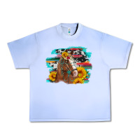 Grape Ice horse with sunflowers Urban Heavy Tee - Artiststas