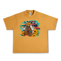 Peanut Butter horse with sunflowers Urban Heavy Tee - Artiststas