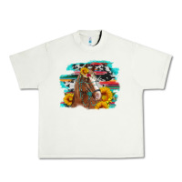 Pistachio horse with sunflowers Urban Heavy Tee - Artiststas