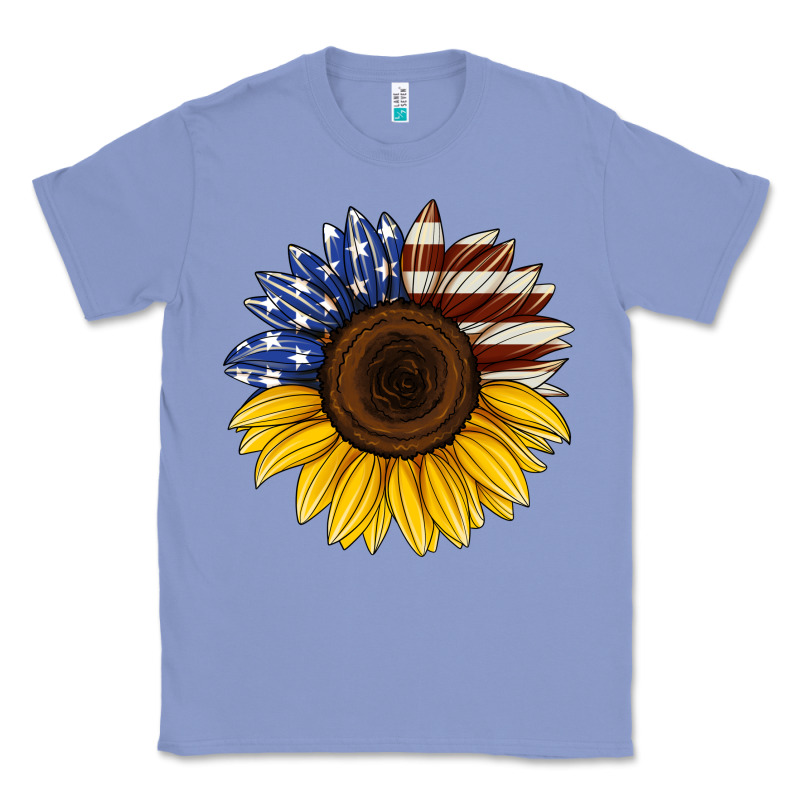 American Flag Sunflower Classic Tee by Jasminsmagicworld | Teevron