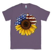 Lavender american flag sunflower Classic Tee - Jasminsmagicworld