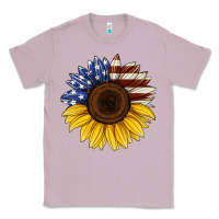 Lilac american flag sunflower Classic Tee - Jasminsmagicworld