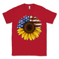Red american flag sunflower Classic Tee - Jasminsmagicworld
