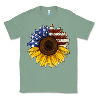 Sage american flag sunflower Classic Tee - Jasminsmagicworld