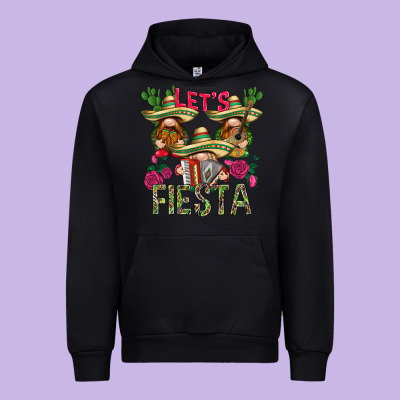 Let's Fiesta With Gnomies Mexico Urban Hoodie Designed By Howdyjamesfarm
