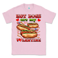 Bubblegum Pink hot dogs are my valentine Classic Tee - AdoDesignShop