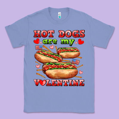 Hot Dogs Are My Valentine Classic Tee Designed By Adodesignshop