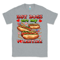 Heather Grey hot dogs are my valentine Classic Tee - AdoDesignShop