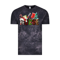Cloud Black Christmas nurse Vintage Tee - AdoDesignShop