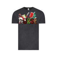 Vintage Black Christmas nurse Vintage Tee - AdoDesignShop