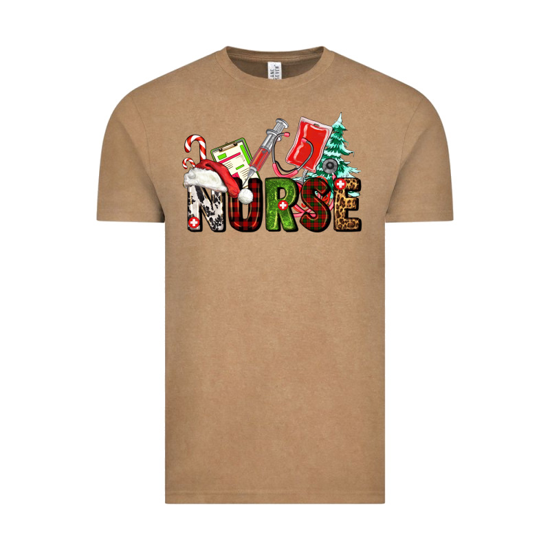 Christmas Nurse Vintage Tee by AdoDesignShop | Teevron