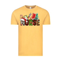 Vintage Mustard Christmas nurse Vintage Tee - AdoDesignShop