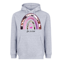 Heather Grey Valentines Day Rainbow, Valentines Day Rainbow Cowhide, Heavyweight Hoodie - Bettercallsaul