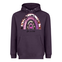 Plum Valentines Day Rainbow, Valentines Day Rainbow Cowhide, Heavyweight Hoodie - Bettercallsaul