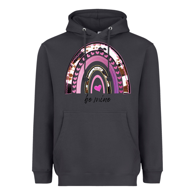 Valentines Day Rainbow, Valentines Day Rainbow Cowhide, Heavyweight Hoodie by Bettercallsaul | Teevron
