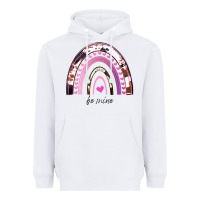 White Valentines Day Rainbow, Valentines Day Rainbow Cowhide, Heavyweight Hoodie - Bettercallsaul