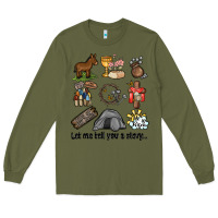 Army Green let me tell you a story Long Sleeve Tee - MaliasSmallBusiness