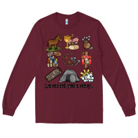 Burgundy let me tell you a story Long Sleeve Tee - MaliasSmallBusiness